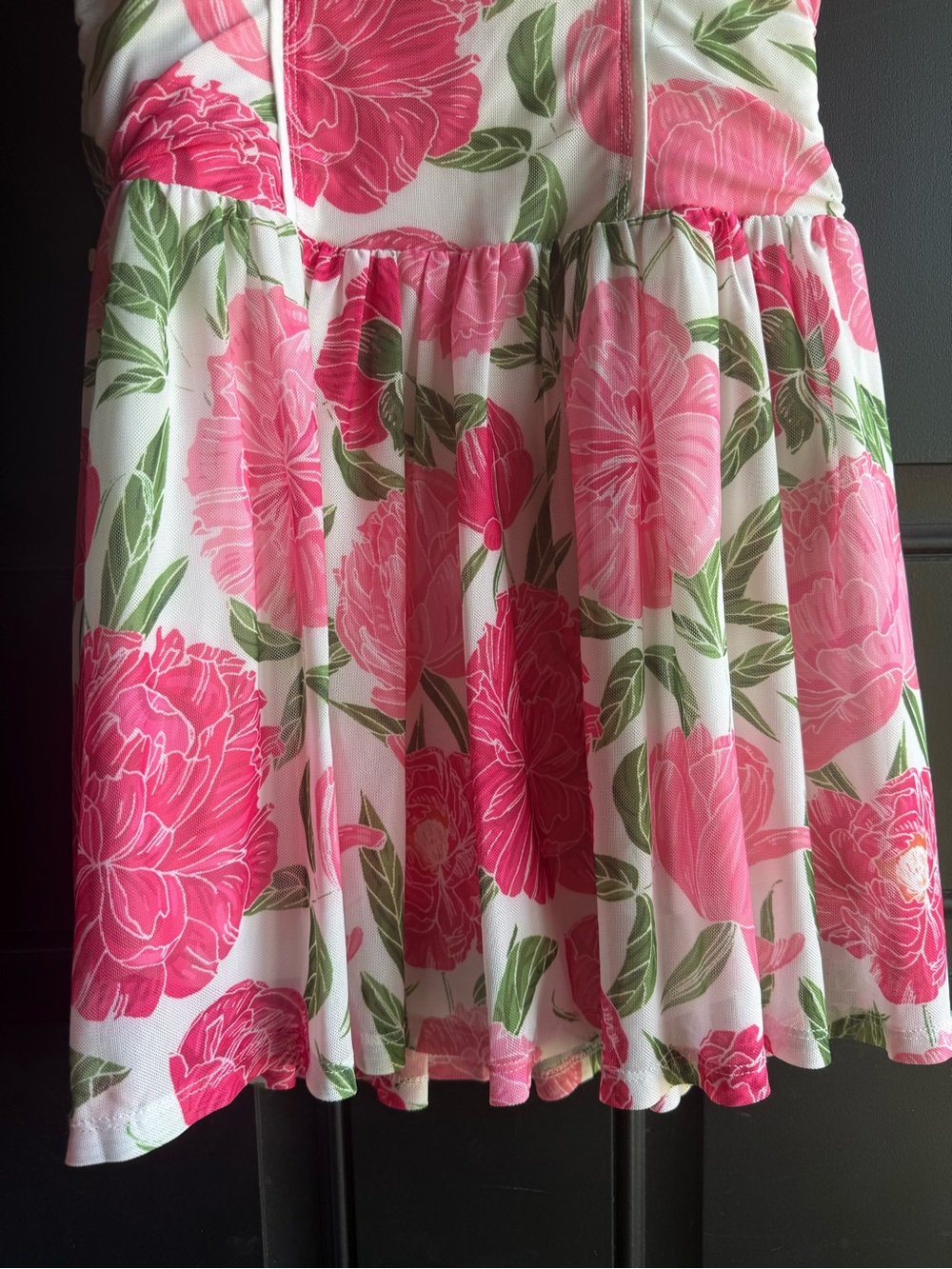 NWT PINK FLORAL MESH ATHLETIC DRESS Size Small - Picture 5 of 16